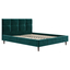 Кровать Эмма 120х200, изумрудный велюр