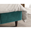 Кровать Эмма 120х200, изумрудный велюр