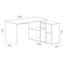4631167155454 Компьютерный стол Лайт 03.245 F, белый