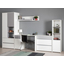Письменный стол Торонто 12.149, белый шагрень/стальной серый