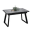 Кухонный стол Стоун, Черный муар/белый мрамор, керамика