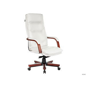 1360715 Кресло руководителя T-9927WALNUT/IVORY, слоновая кость