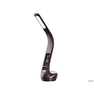 Светильник настольный c часами, календарем, термометром, 6W TLD-566 Brown/LED