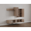 Шкаф навесной Эмилия 2 дв с полками, дуб смоки/айриш