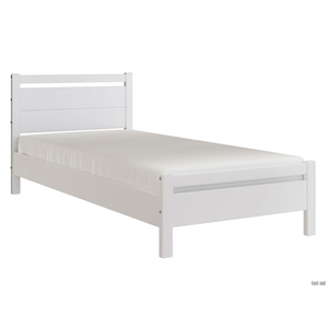 Кровать Массив Сосны Браун Белый античный + Пружинный матрас Optima S 21 relax 120х200 см, белый античный
