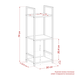 Стеллаж Leset Стилвуд 13 узкий, 3 полки